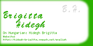 brigitta hidegh business card